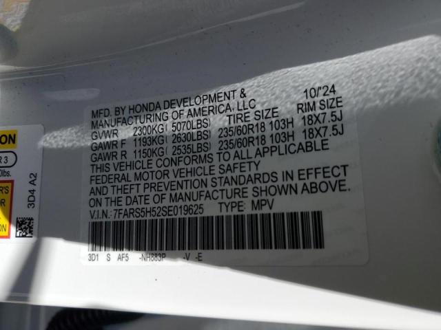 Photo 14 from auction – 2025 HONDA CR-V with VIN 7FARS5H52SE019625