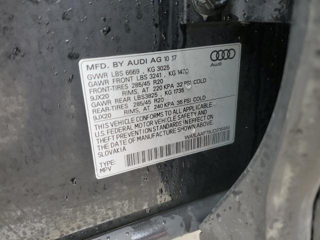 Photo 14 from auction – 2018 AUDI Q7 PREMIUM with VIN WA1LAAF79JD016464
