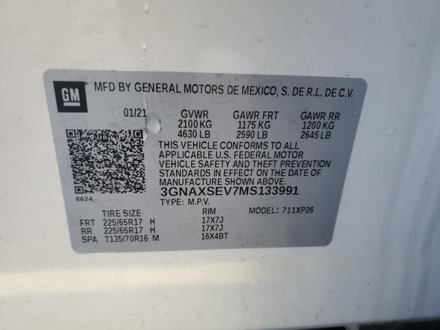 Photo 14 from auction – 2021 CHEVROLET EQUINOX LS with VIN 3GNAXSEV7MS133991