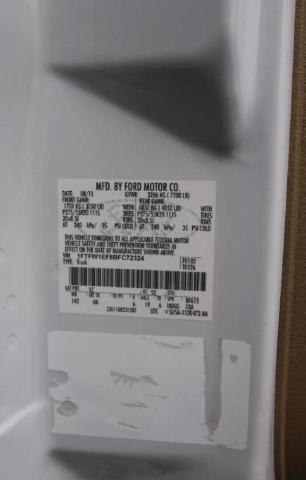 Photo 10 from auction – 2011 FORD F150 SUPER with VIN 1FTFW1EF8BFC72324