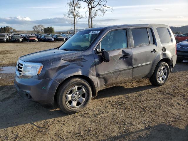HONDA PILOT LX 2014 with VIN 5FNYF3H20EB023084 - Photo from auction