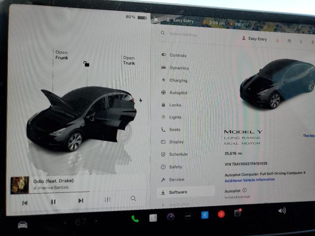 Photo 9 from auction – 2023 TESLA MODEL Y with VIN 7SAYGDEE1PA191028