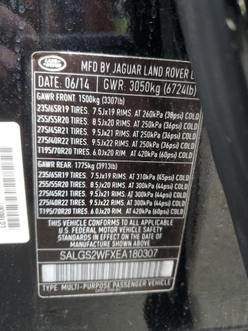 Photo 14 from auction – 2014 LAND ROVER RANGE ROVE with VIN SALGS2WFXEA180307