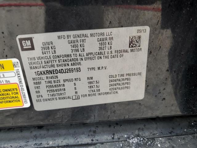 Photo 14 from auction – 2013 GMC ACADIA SLE with VIN 1GKKRNED4DJ269193