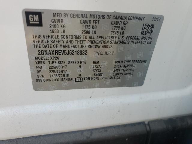 Photo 14 from auction – 2018 CHEVROLET EQUINOX LS with VIN 2GNAXREV5J6218332