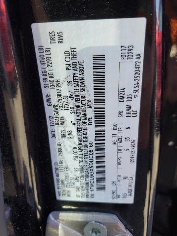 Photo 14 from auction – 2013 FORD ESCAPE SE with VIN 1FMCU9GX5DUC06160