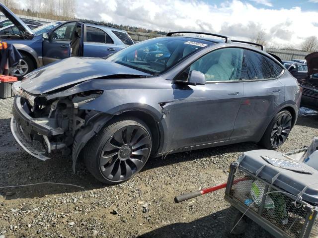 TESLA MODEL Y 2022 с VIN 7SAYGDEF4NF523021 - Снимка от търг