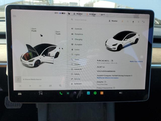 Photo 9 from auction – 2021 TESLA MODEL 3 with VIN 5YJ3E1EA4MF861419