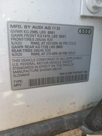 Photo 14 from auction – 2023 AUDI Q7 PREMIUM with VIN WA1LXBF74PD007183