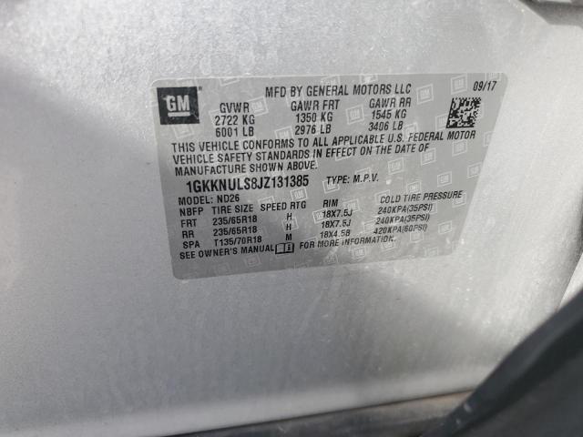 Photo 14 from auction – 2018 GMC ACADIA SLT with VIN 1GKKNULS8JZ131385