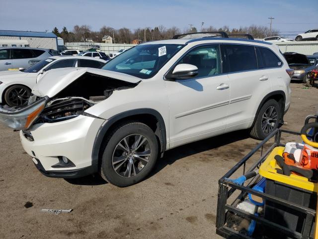 TOYOTA HIGHLANDER 2016 with VIN 5TDJKRFH1GS233599 - Photo from auction