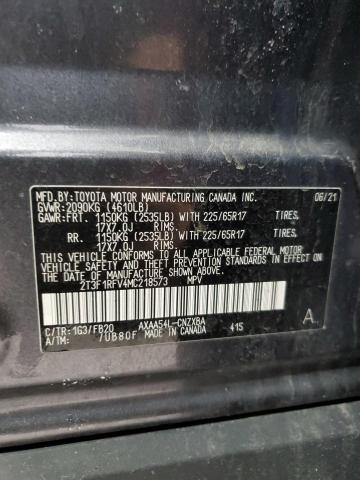 Photo 14 from auction – 2021 TOYOTA RAV4 LE with VIN 2T3F1RFV4MC218573