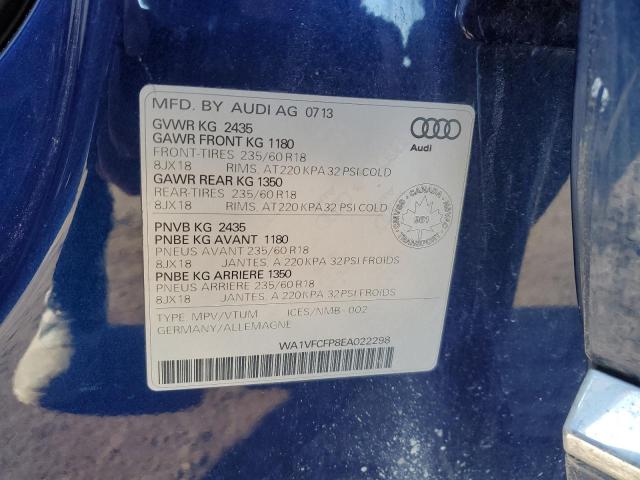 Foto 14 de la subasta – 2014 AUDI Q5 PRESTIG con VIN WA1VFCFP8EA022298
