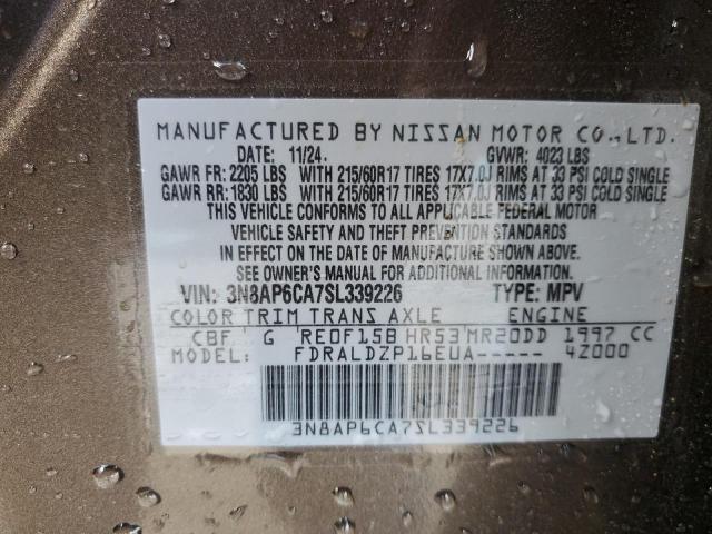 Photo 14 from auction – 2025 NISSAN KICKS SV with VIN 3N8AP6CA7SL339226