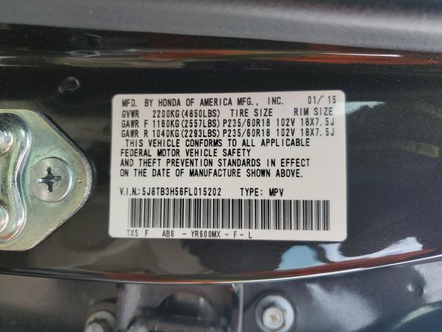 Photo 14 from auction – 2015 ACURA RDX TECHNO with VIN 5J8TB3H56FL015202