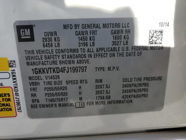Снимка 14 от търг – 2015 GMC ACADIA DEN с VIN 1GKKVTKD4FJ199797
