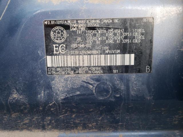 Photo 14 from auction – 2009 TOYOTA RAV4 with VIN 2T3BF33V89W016343