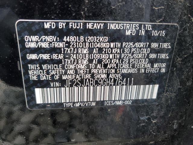 Foto 14 de la subasta – 2016 SUBARU FORESTER 2 con VIN JF2SJABC9GH476411