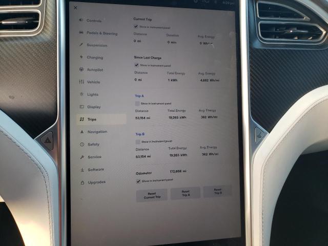 Photo 9 from auction – 2017 TESLA MODEL S with VIN 5YJSA1E20HF183807