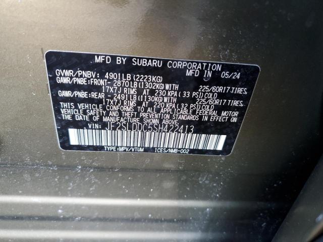 Photo 14 from auction – 2025 SUBARU FORESTER P with VIN JF2SLDDC5SH422413