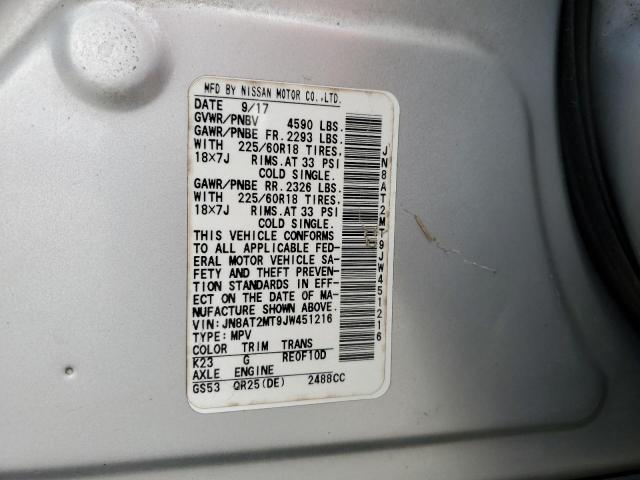 Photo 14 from auction – 2018 NISSAN ROGUE S with VIN JN8AT2MT9JW451216