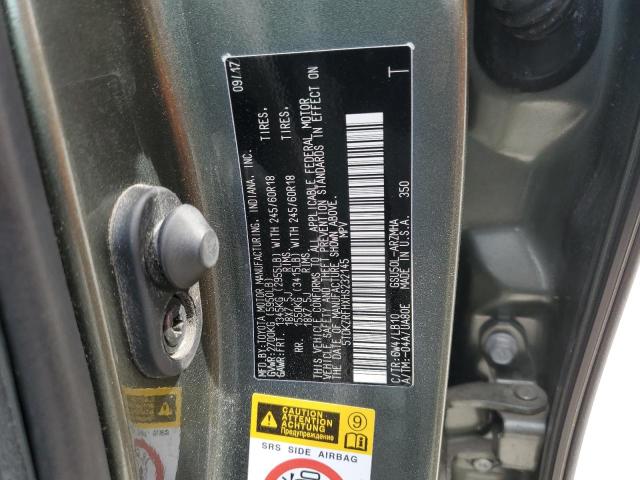 Photo 14 from auction – 2017 TOYOTA HIGHLANDER with VIN 5TDKZRFHXHS232145