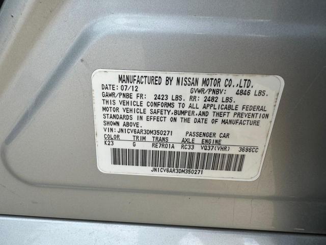 Photo 10 from auction – 2013 INFINITI G37 with VIN JN1CV6AR3DM350271