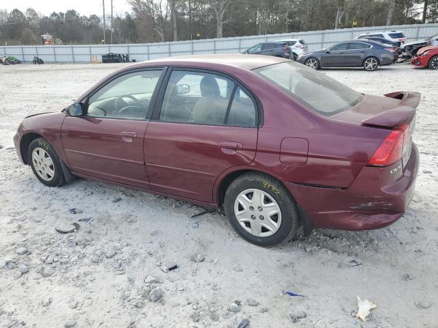 Photo 2 from auction – 2003 HONDA CIVIC LX with VIN 2HGES16533H555633