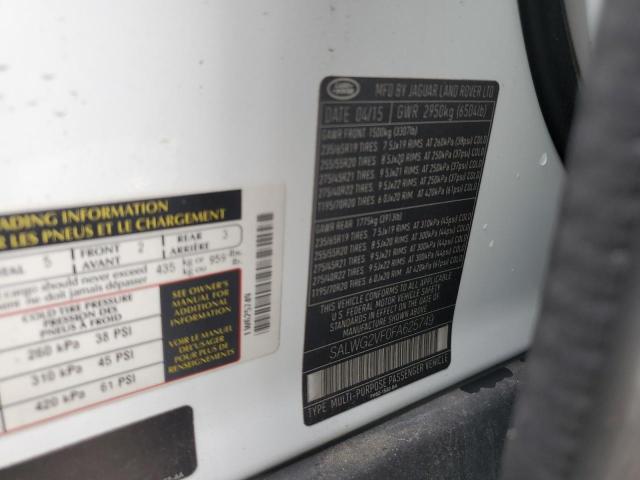 Photo 14 from auction – 2015 LAND ROVER RANGE ROVE with VIN SALWG2VF0FA625749
