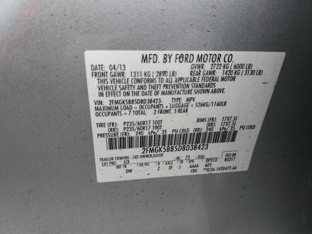 Photo 14 from auction – 2013 FORD FLEX SE with VIN 2FMGK5B85DBD38423