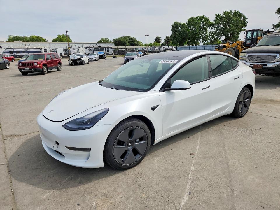 TESLA MODEL 3 2021 with VIN 5YJ3E1EBXMF941736 - Photo from auction