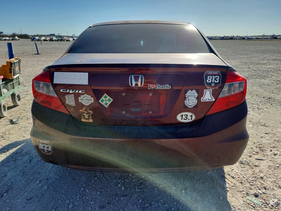 Photo 6 from auction – 2012 HONDA CIVIC with VIN 2HGFB2F5XCH534014