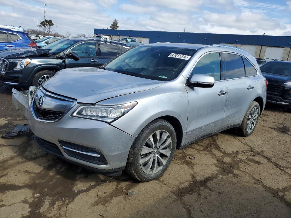 ACURA MDX 2015 with VIN 5FRYD4H48FB022875 - Photo from auction