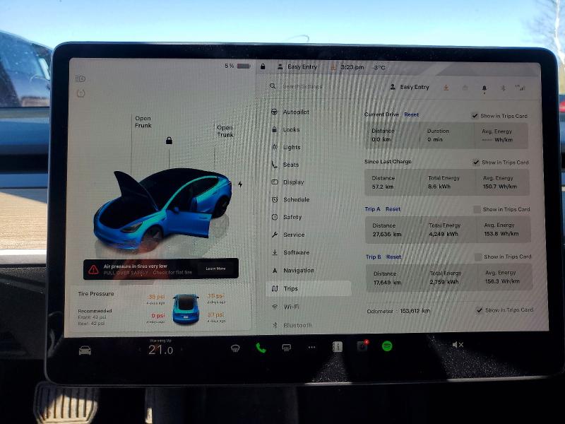 Photo 9 from auction – 2022 TESLA MODEL 3 with VIN 5YJ3E1EA1NF258039