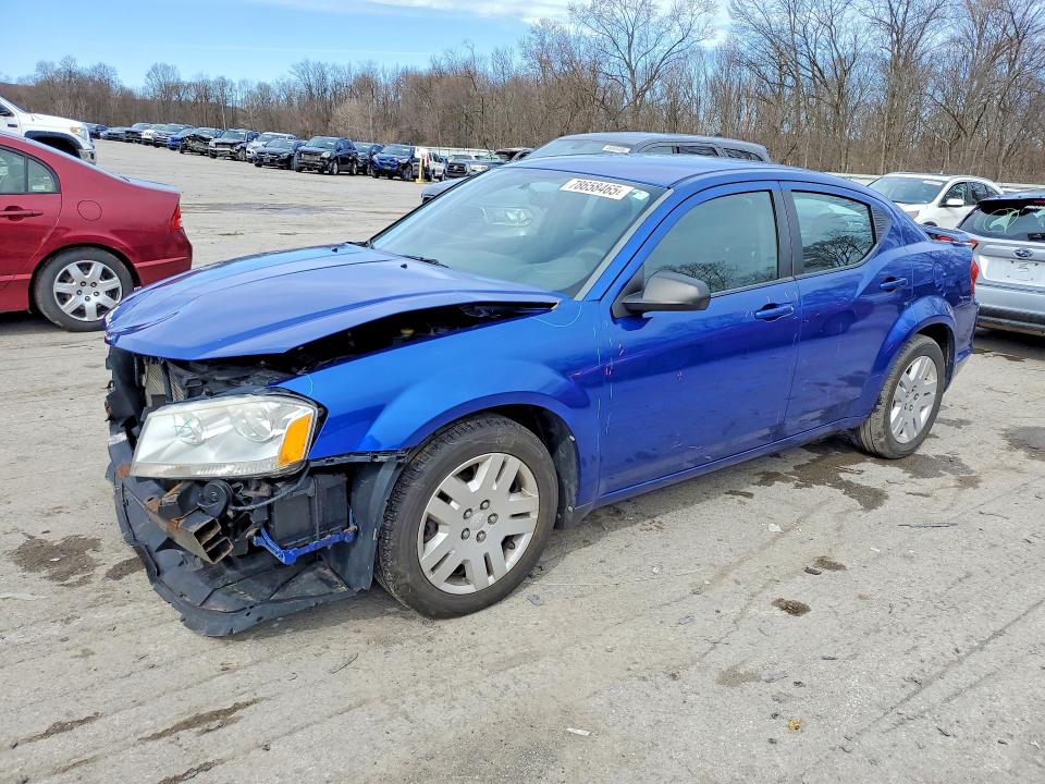DODGE AVENGER 2013 with VIN 1C3CDZAB6DN580910 - Photo from auction