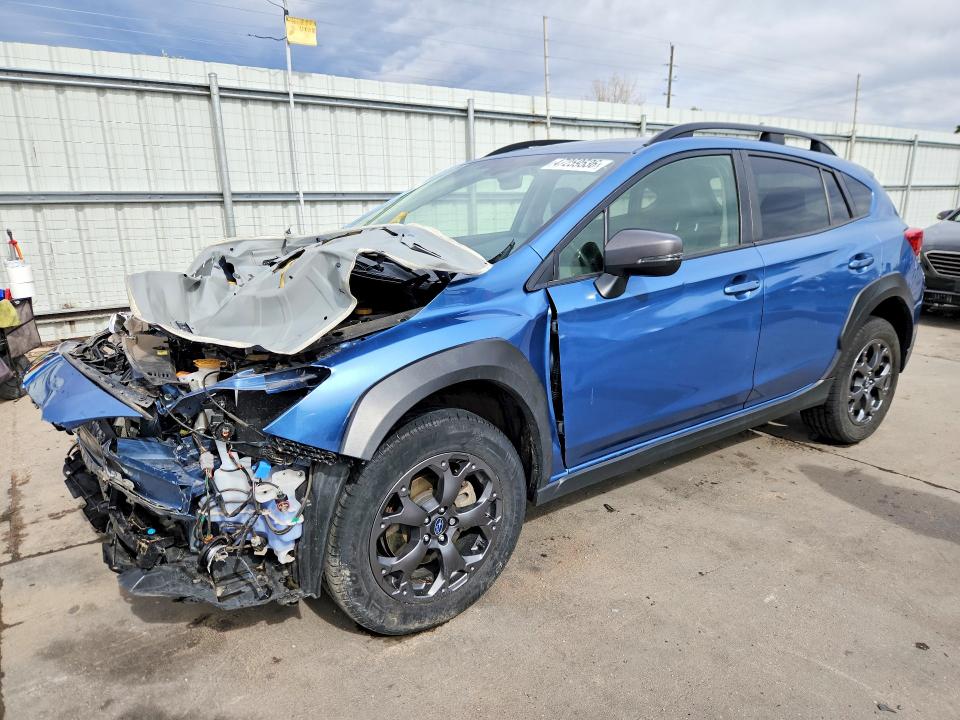 SUBARU CROSSTREK 2022 with VIN JF2GTHRC7NH257393 - Photo from auction