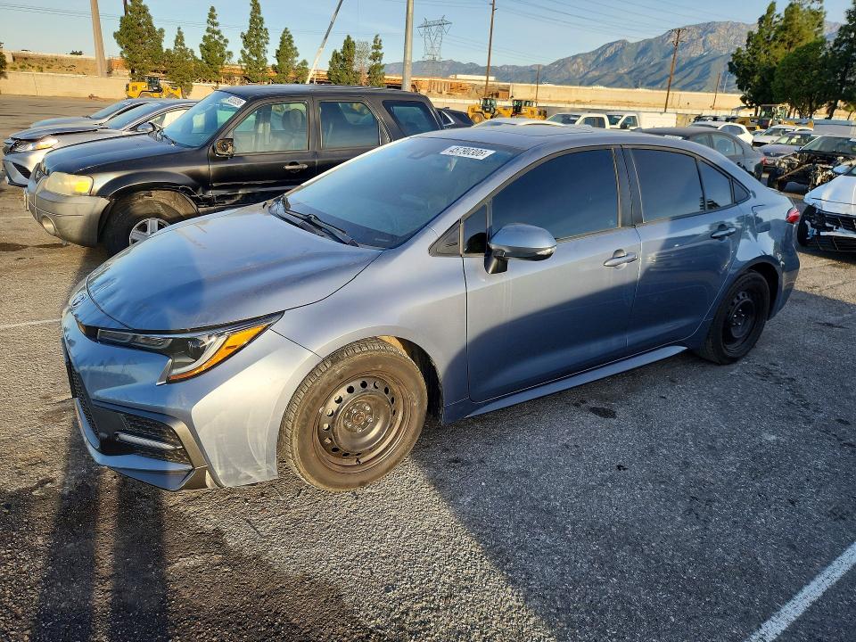 TOYOTA COROLLA 2021 with VIN 5YFP4MCE2MP077188 - Photo from auction