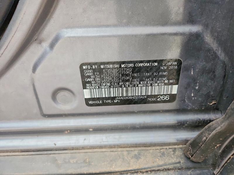 Photo 14 from auction – 2017 MITSUBISHI OUTLANDER with VIN JA4AD2A36HZ015424