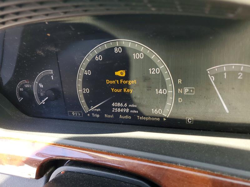 Photo 9 from auction – 2010 MERCEDES-BENZ S with VIN WDDNG7BB4AA295632