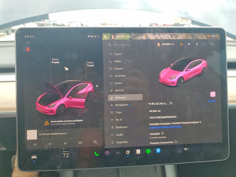 Photo 9 from auction – 2023 TESLA MODEL 3 with VIN 5YJ3E1EA6PF601303