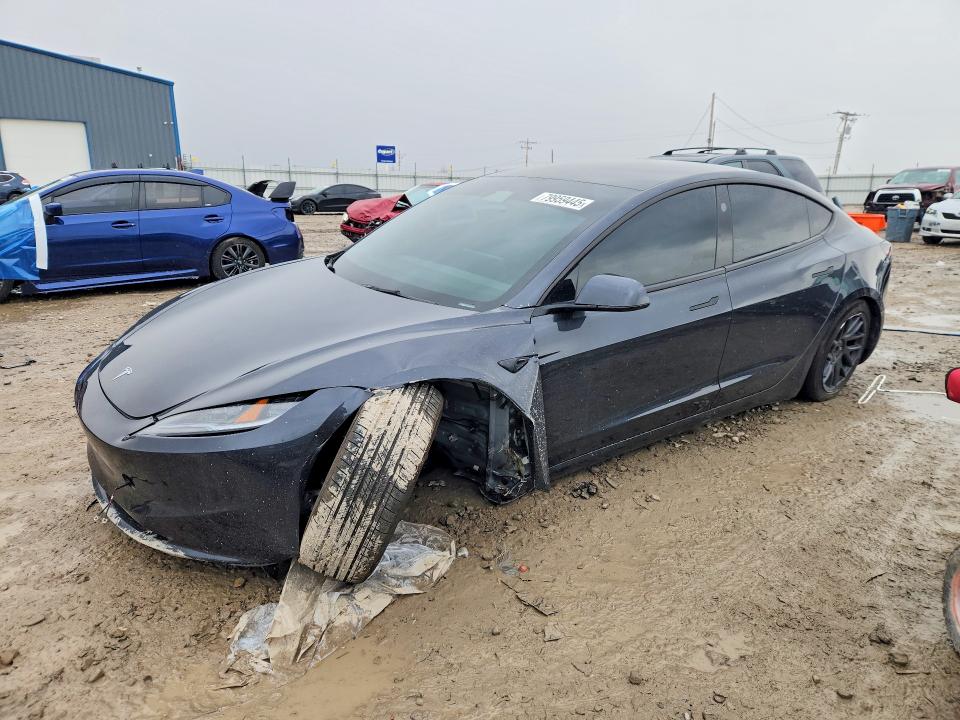 TESLA MODEL 3 2025 with VIN 5YJ3E1EA3SF923177 - Photo from auction