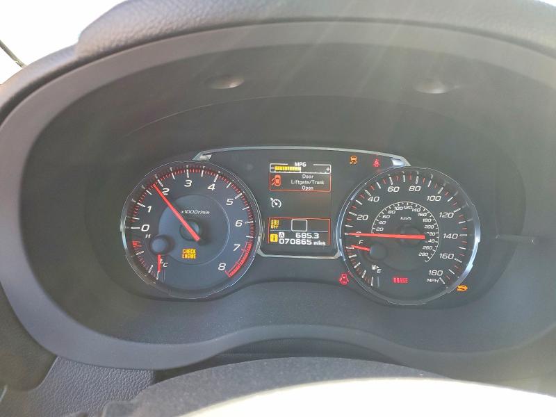 Photo 9 from auction – 2019 SUBARU WRX with VIN JF1VA1H63K9830395