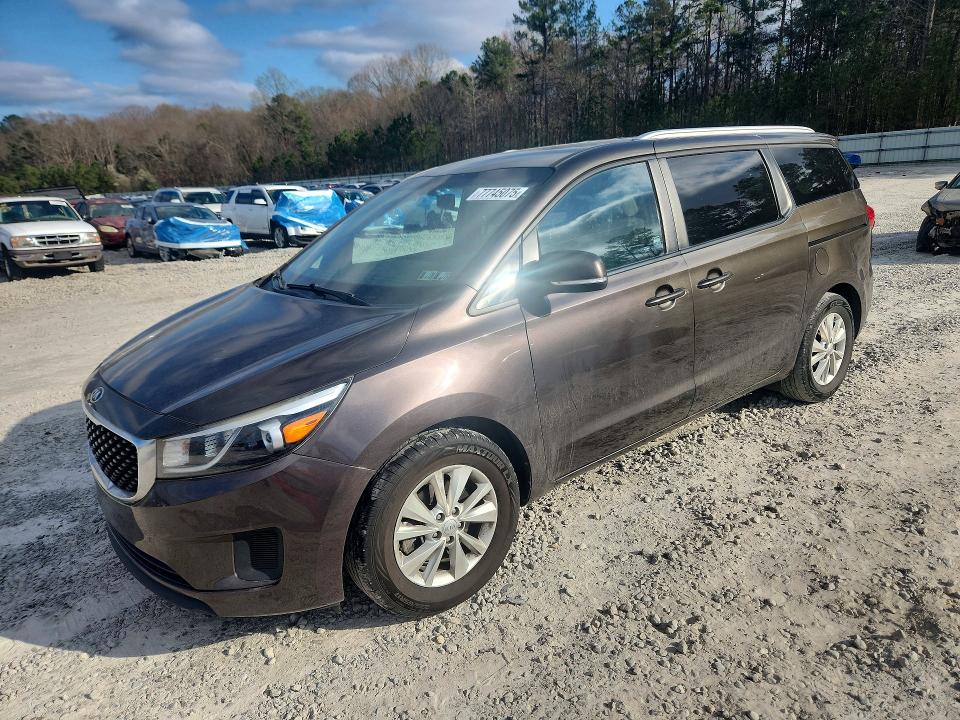 KIA SEDONA 2016 with VIN KNDMB5C18G6197875 - Photo from auction