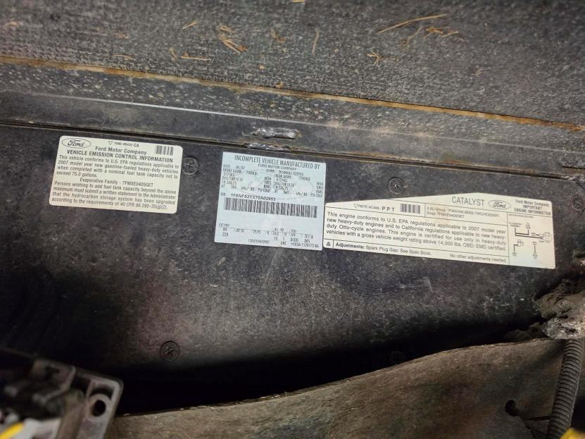 Photo 10 from auction – 2008 FORD F550 with VIN 1F6NF53YX70A02953