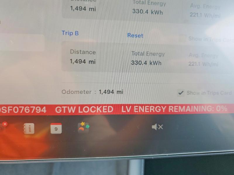 Photo 9 from auction – 2025 TESLA MODEL 3 with VIN 5YJ3E1EA9SF076794