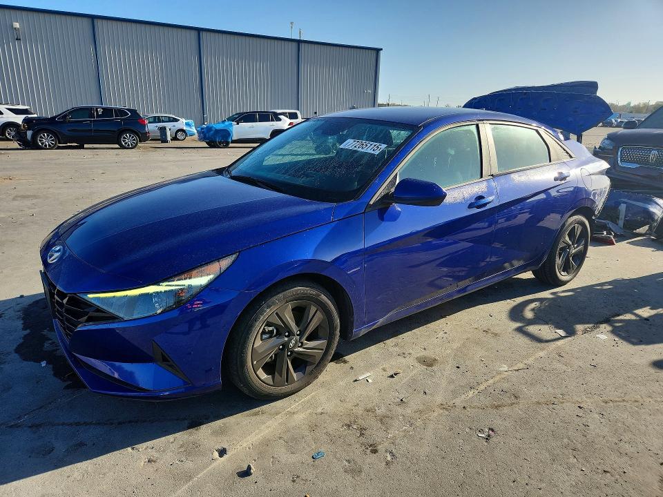 HYUNDAI ELANTRA 2021 with VIN 5NPLM4AG1MH034199 - Photo from auction