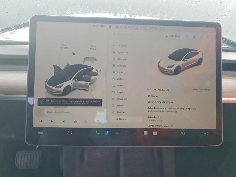 Photo 9 from auction – 2023 TESLA MODEL 3 with VIN 5YJ3E1EA9PF555448