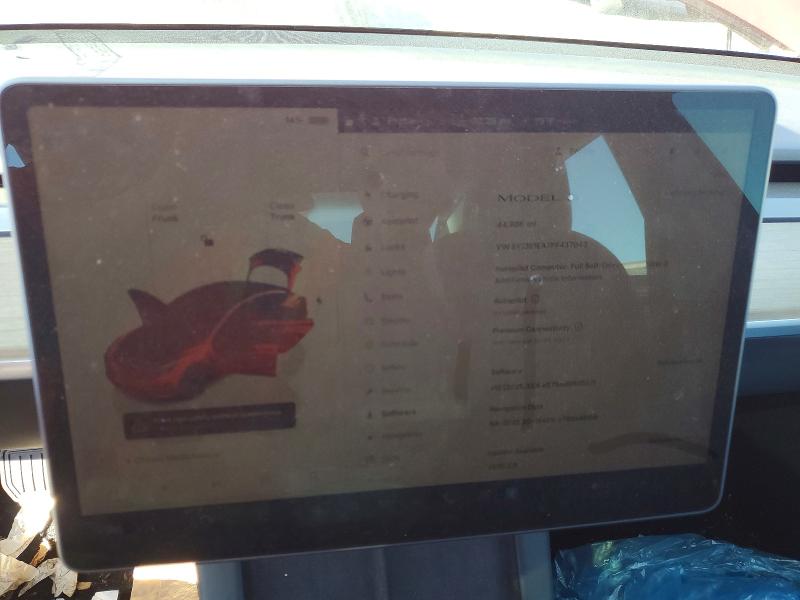 Photo 9 from auction – 2023 TESLA MODEL 3 with VIN 5YJ3E1EA7PF437043