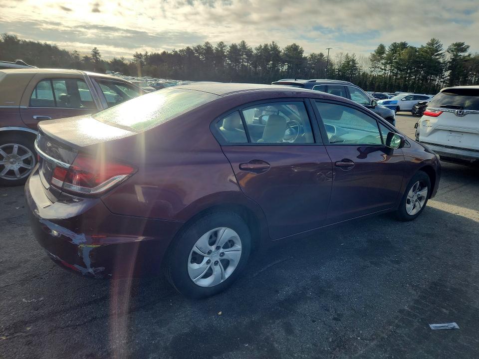 Photo 3 from auction – 2014 HONDA CIVIC with VIN 19XFB2F50EE249576