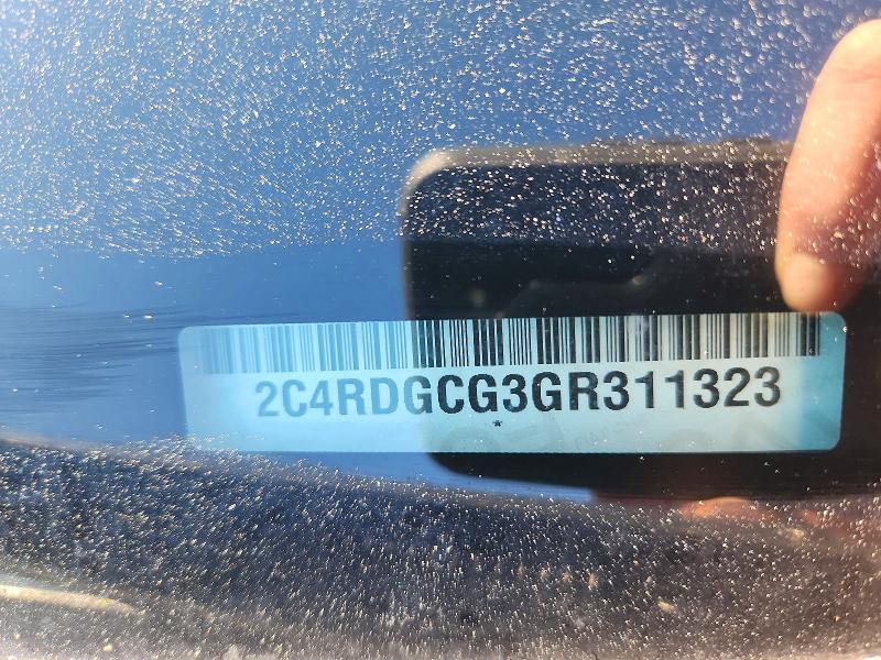 Photo 13 from auction – 2016 DODGE GRAND CARAVAN with VIN 2C4RDGCG3GR311323